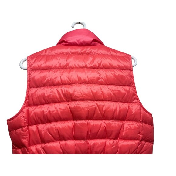 Talbots Down Fill Quilted Vest Womens Medium Salmon Pink Puffer Full Zip Outdoor - Picture 10 of 15